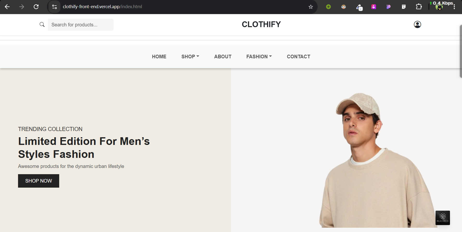 Clothify - E-Commerce Platform